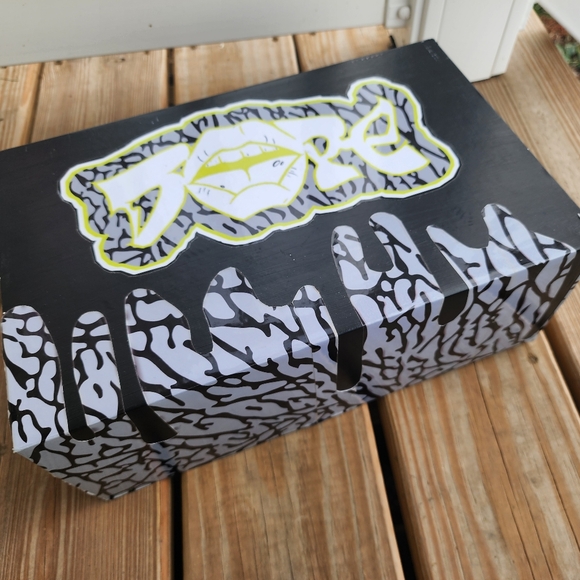 **CUSTOM** Nike Air Force One low ~ Cement Volt BLACK FRIDAY SALE - Picture 7 of 16